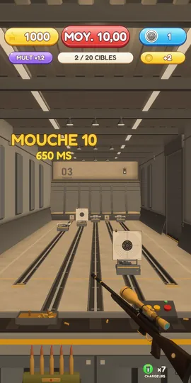 Univers Stand de tir : « Mouche 10 », fusil de précision dans l’allée